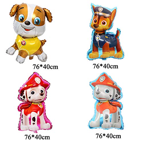 KRUCE 15 PC Paw Dog Patrol Birthday Party Foil Balloons, Paw Dog Patrol Foil Balloons for Kids Gift Fiesta de cumpleaños Suministros Decoración