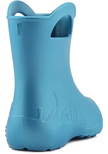 Ladeheid Botas de Agua en EVA Unisexo Niños Niñas LA-CA-01 (Azul Metálico, 22/23 EU)