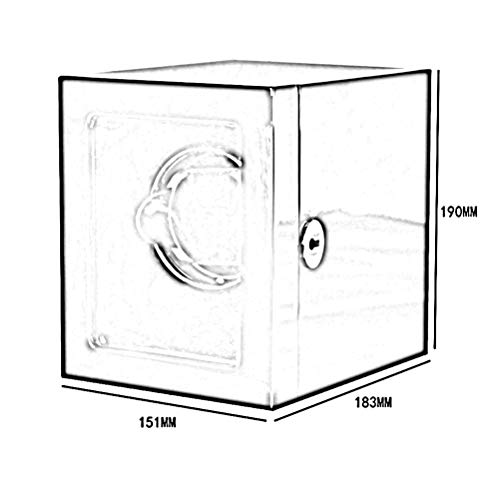 LALAWO Caja de Almacenamiento Caja de Reloj - Shaker Reloj Caja de exhibición Placa giratoria Caja de Almacenamiento de joyería Marco de Mesa Caja de Reloj Caja de Almacenamiento Contenedor de Artic