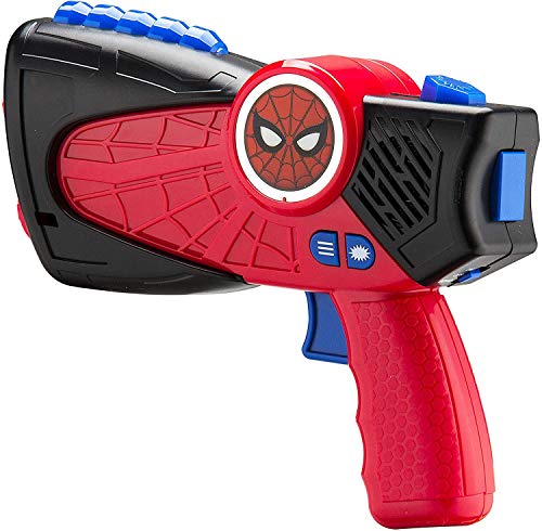 Laser Tag Blasters Spider Man para niños con Luces infrarrojas y vibra Cuando es golpeado