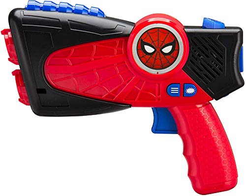 Laser Tag Blasters Spider Man para niños con Luces infrarrojas y vibra Cuando es golpeado