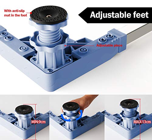 Lavadora Socket de estructura para frigorífico ajustable zócalo para secadora, lavadora y Combi （ 50 – 66 cm ）