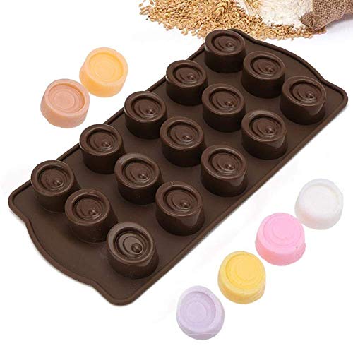 Lcjtaifu Molde para Hornear Molde de Pastel de Chocolate Antiadherente - Molde de Silicona de Chocolate con Forma de lingote de Oro Ovalado - Caramelo de gelatina Resistente a Altas temperaturas