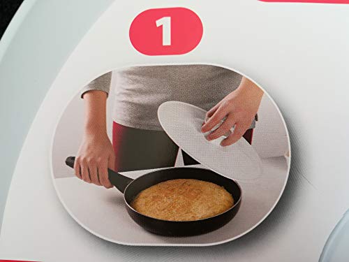 LCQI Tapa Volteatortillas Dar Vuelta Gira Tortilla Patata 25,5 Cm (Verde, 25,5)