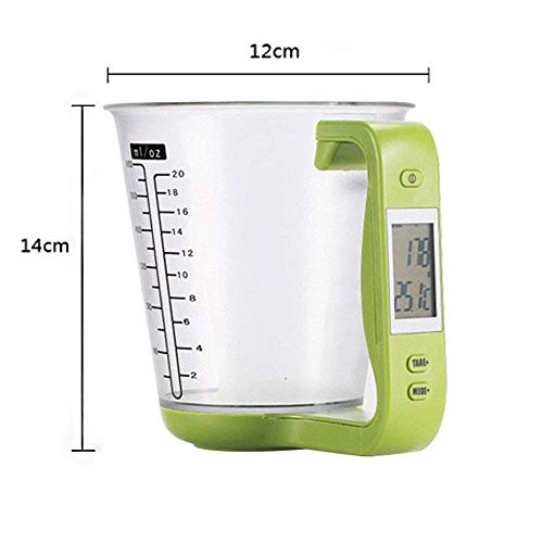 LCSJ 600Ml Taza De Medir BáScula De Cocina LíQuida Dispensador Digital Multifuncional Cocina Herramientas para Hornear,Red