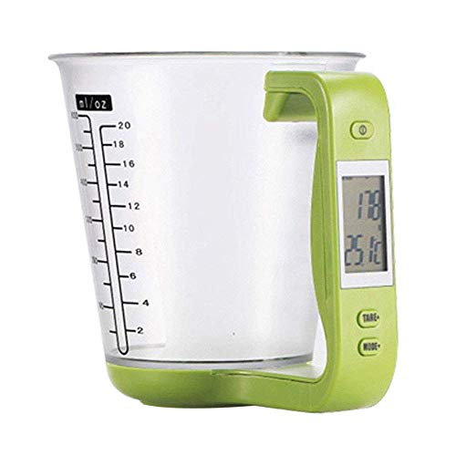 LCSJ 600Ml Taza De Medir BáScula De Cocina LíQuida Dispensador Digital Multifuncional Cocina Herramientas para Hornear,Red