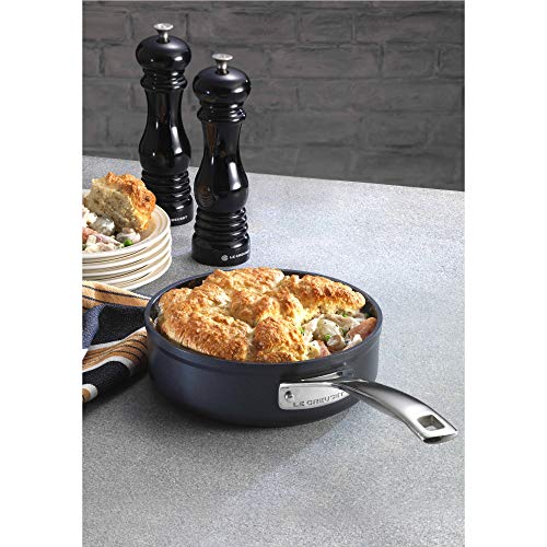 Le Creuset Molinillo de pimienta, Plástico ABS, 6.2 x 6.2 x 20.8 cm, Mecanismo de cerámica, Negro