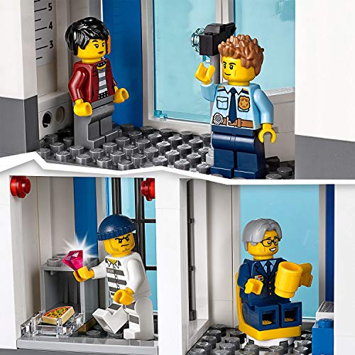 LEGO City Police - Comisaría de policía, juego de construcción, incluye celda de juguete, para niños y niñas a partir de 6 años (60246) , color/modelo surtido