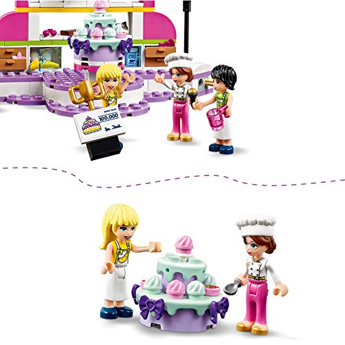 LEGO Friends - Concurso de Repostería, Juguete de Construcción, Programa de Televisión de Comida: Pasteles y Dulces, Incluye Jueza y Trofeo, a Partir de 6 Años (41393)