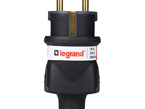 legrand 050196 Enchufe para Uso Profesional, 3680 W, 230 V, Negro