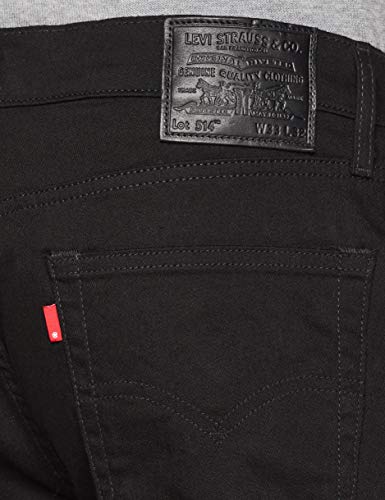 Levi's 514 Vaqueros Straight, Negro (Nightshine 1036), W48 / L34 (Talla del Fabricante: 48 34) para Hombre