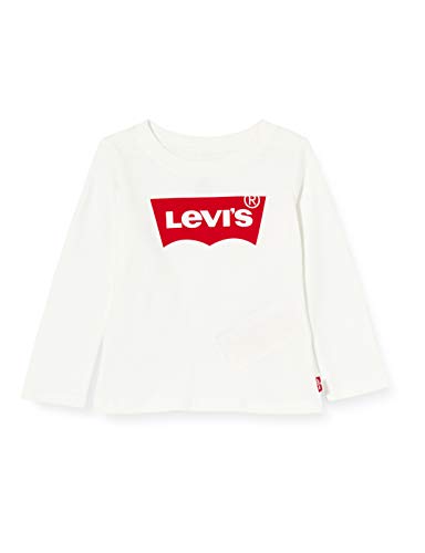 Levi's Kids Lvg L/S Batwing Tee Camiseta Bebé-Niñas White 12 meses