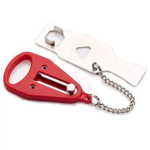 Lezed Cerradura de la Puerta de Seguridad Portátil de Hebilla Cerradura Antirrobo Pestillo Temporal para Puerta Portable Lock Portable Security Door Lock Hotel Door Stopper Bloqueo de Viaje Bloqueo