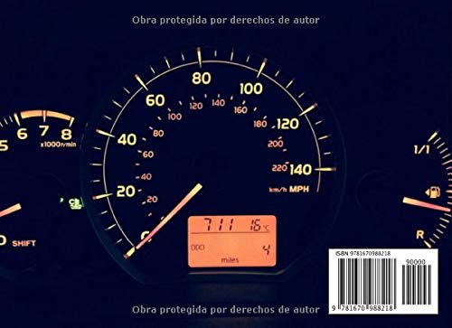 Libro de mantenimiento del vehículo: Registro de mantenimiento de coches - 20,96 cm x 15,24 cm, 101 páginas - Páginas prefabricadas para llevar un ... - Adecuado para cualquier fabricante.