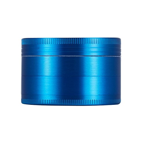 LIHAO 2" Grinder 4 Piezas Grinder Metálico con Rascador Polen para Hierbas y Especias (5cm, Azul)