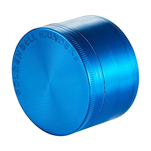 LIHAO 2" Grinder 4 Piezas Grinder Metálico con Rascador Polen para Hierbas y Especias (5cm, Azul)