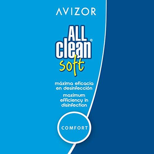 Líquido de lentillas AVIZOR All Clean Soft. Solución única para limpieza y desinfección de todo tipo de lentes de contacto blandas. 3 x 350 ml