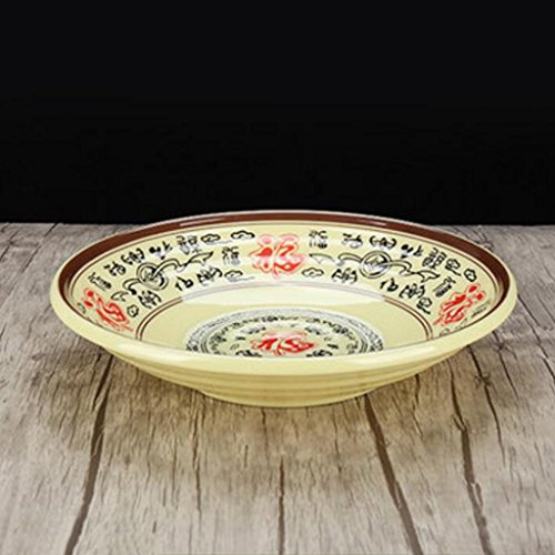 Liuyu Cocina Inicio Tazón de fuente grande de la sopa Tazón de fuente de la sopa Tazón de fuente imitado de la porcelana de los pescados conservados en vinagre ( Tamaño : 29.5cm )