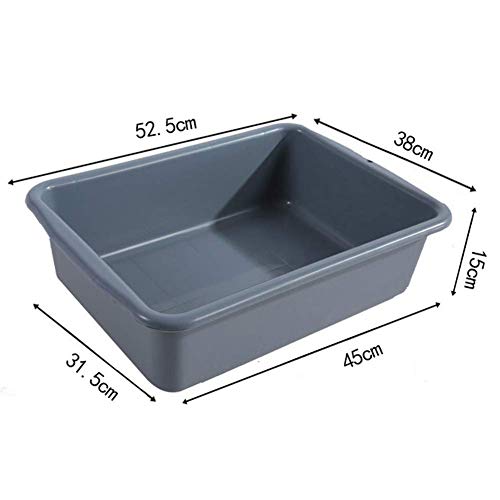 LNDDP Carro gran3 Niveles para carros Cocina, Carrito plástico con manija y Caja Almacenamiento, vajilla Restaurante recolección, vajilla, Plato (Color: Negro)