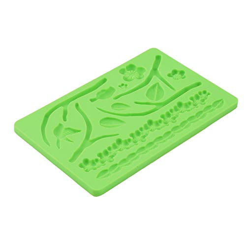 loonBonnie Silicone 190.5x127x10mm Handy and Washable Baking Mold Mould Fondant Cake Embossing Gum Paste Decorating - Randomly Delivered