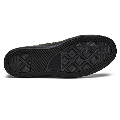 LORVIES Dinosaurio T-Rex Dino Camuflaje Zapatillas de Deporte de Lona para Hombres, (multicolor), 36.5 EU