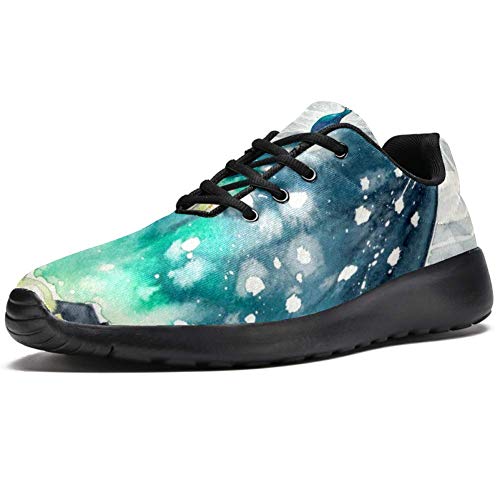 LORVIES Pavo como cielo nocturno en la ciudad, Zapatillas de Deporte para Hombres Casuales, (multicolor), 44.5 EU