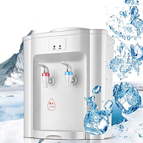 lqgpsx Tipo de Escritorio Dispensador de Agua eléctrica fría, Caliente y Caliente Mini Ahorro de energía Agua Caliente Hirviendo Congelador Helado Máquina Tea Coffee Bar Helper, 360 * 300 * 270Mm