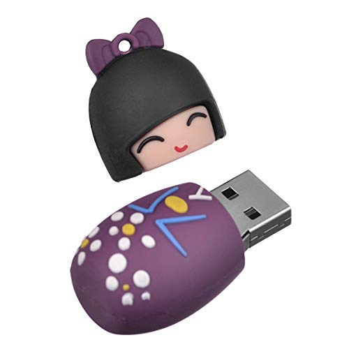 LYNNEO Memorias USB 16/32/64 GB (32GB, Muñeca Violeta)