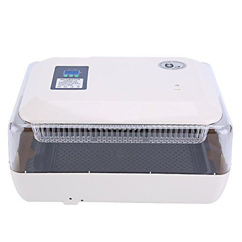 lyrlody Incubadora de 24 Huevos Nacedora Automatica Pollitos Digital con Control de Temperatura y Alarma y Pantalla de Datos LED, Voltea el Huevo Automático