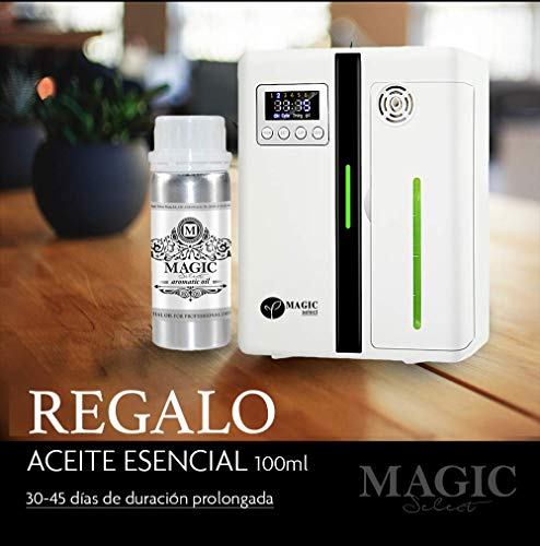 MAGIC SELECT Difusor eléctrico de aceites esenciales Ambientador profesional Marketing olfativo Aromaterapia Difusor de fragancias eléctrico Aromaterapia Ambientador hogar Ambientador tienda