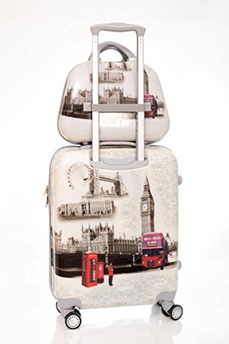 Maleta Cabina con Neceser London, Maleta 55x40x20 cm y Neceser 33x26x13 cm