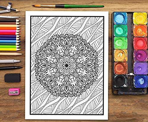 Mandalas Complejos: Libro De Colorear Para Adultos