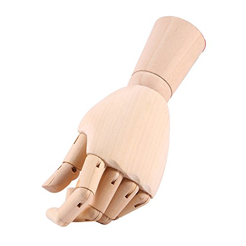 Mano para maniquí de Scoolr, 18 cm, de madera