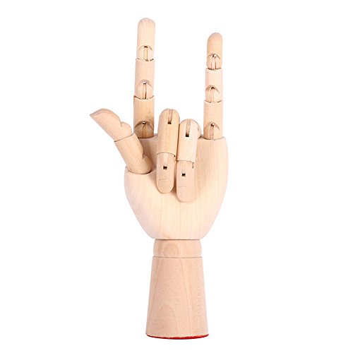 Mano para maniquí de Scoolr, 18 cm, de madera