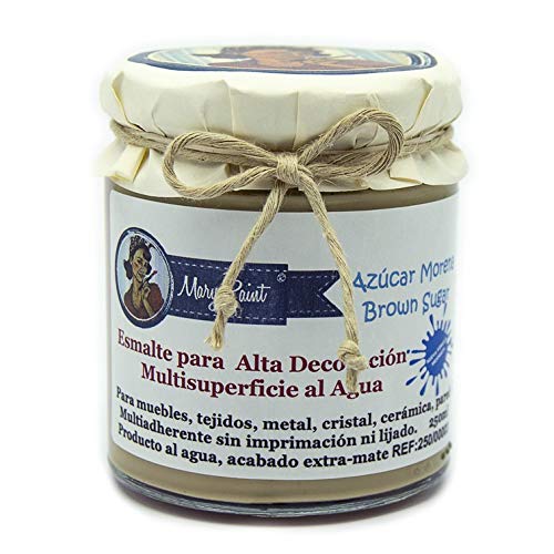 Mary Paint | Pintura para muebles efecto Chalk Paint, Azúcar Moreno - 750ml