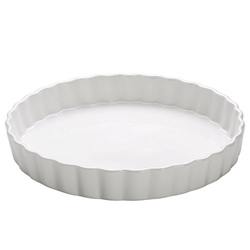 Maxwell & Williams AA05017 - Fuente para Quiche en Caja de Regalo, Porcelana, 28 cm, Color Blanco