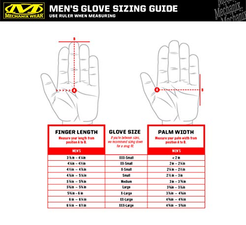 Mechanix Wear - Guantes M-Pact Covert (Grande, Negro)