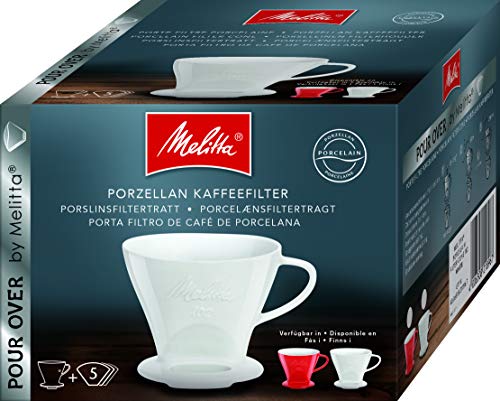 Melitta 218974 filtro Filtro de café de porcelana tamaño 102 rojo