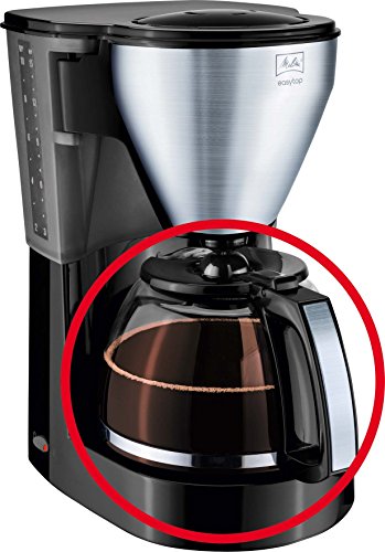 Melitta EasyTop 6690205 - Vaso Cristal para Cafetera, Color Negro