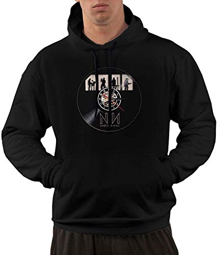 Men's Hoodie Sweatshirt Toptan Sat?? Wood Nostalgia Music Galerisi 3 New Classic Minimalist Style Black