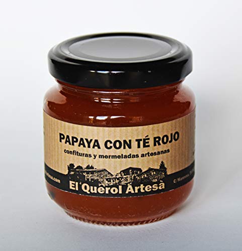 Mermelada Artesana de PAPAYA CON TÉ ROJO. 170gr. Ingredientes 100% naturales. Envíos gratis a partir de 20€.