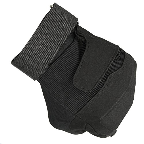 Mimicool Guantes al Aire Libre de los Hombres llenos del Dedo Guantes tácticos Militares patín de Desgaste contra Guantes Resistentes Ciclo de la Bicicleta de la Motocicleta (Black, XL)