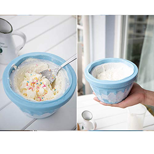 Mini automático Inicio Máquina del helado, fruta doble cubo de hielo helado de máquina, máquina de helado suave, saludable Una pulsación simple operación