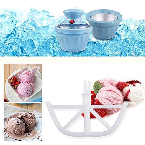 Mini automático Inicio Máquina del helado, fruta doble cubo de hielo helado de máquina, máquina de helado suave, saludable Una pulsación simple operación