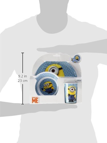 Minions, Gru Mi Villano Favorito Set 3 Piezas, melamina (STOR 76190), 22.1 x 11.7 x 6.9