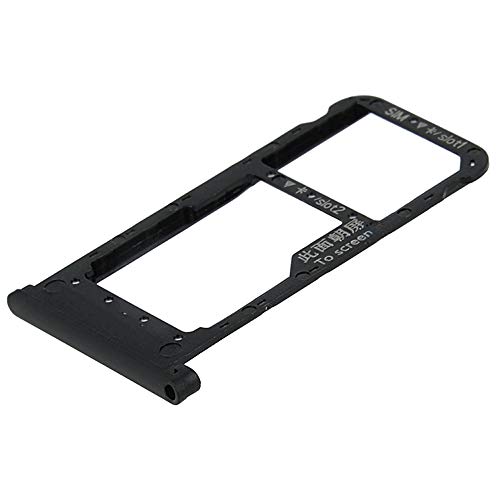 MMOBIEL Bandeja de Doble Tarjeta SIM Ranura Compatible con Huawei P Smart+ 2019 6.21 Pulg. (Negro) Incl. Sim Pin