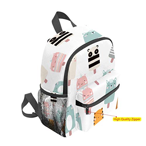 Mochila infantil para niños de 1 a 6 años de edad, mochila para niños y niñas, mochila perfecta para niños a guardería, helado de dibujos animados