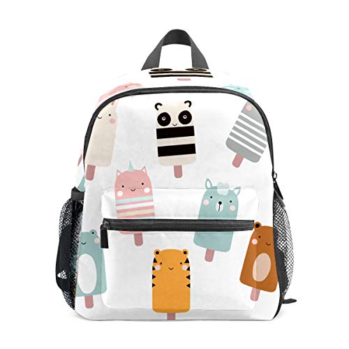 Mochila infantil para niños de 1 a 6 años de edad, mochila para niños y niñas, mochila perfecta para niños a guardería, helado de dibujos animados