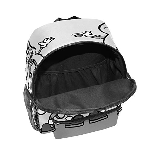 Mochila para niños preescolar, bolsa de escuela, para niños y niñas, ligera, para 1 a 6 años, mochila perfecta para niños pequeños a guardería cuchara y tenedor, dibujos animados