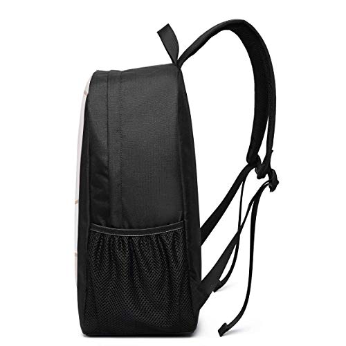 Mochila para Ordenador portátil de Viaje AOOEDM, Mochilas para Ordenador portátil de mármol Blanco y Dorado Rosa, 1 Mochila universitaria, para Hombres, Mujeres, niños, Mochilas